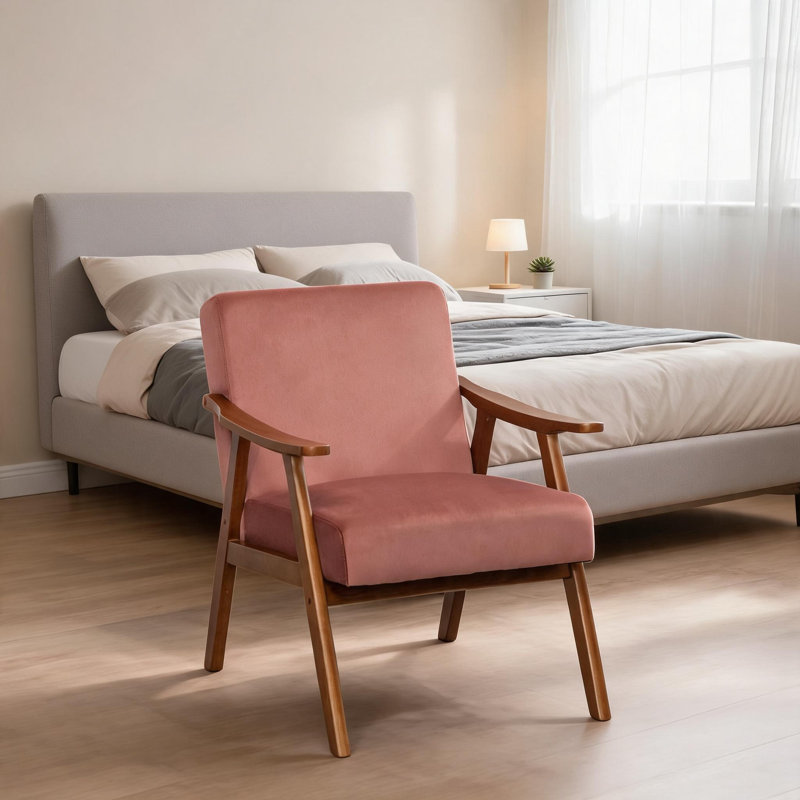 Fauteuil d'appoint Mid-Century, Pink