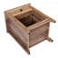 Table de chevet avec tiroir et tablette Farmhouse, station de charge USB, brun clair
