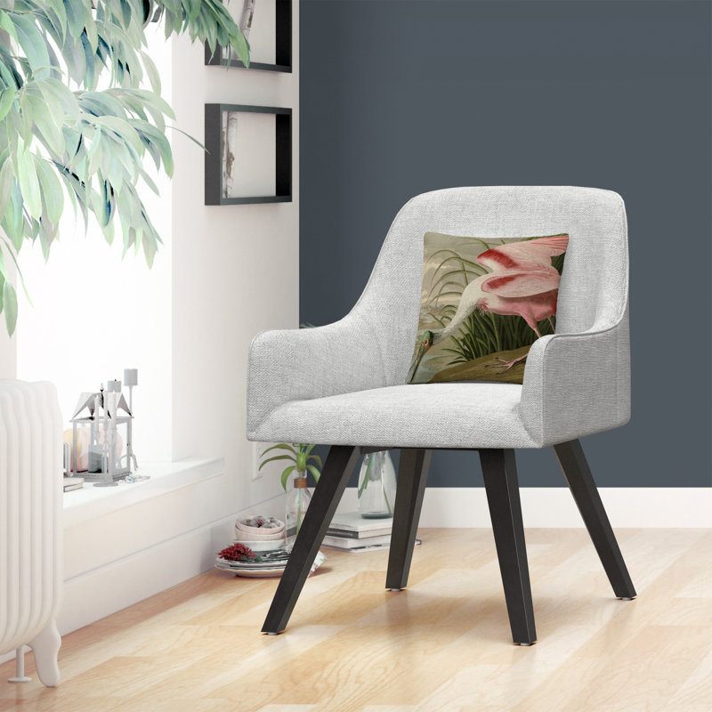 John James Audubon Roseate Spoonbill Throw Pillow
