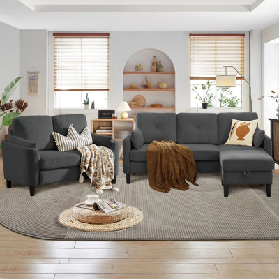 Sitaram 3 - Piece Living Room Set