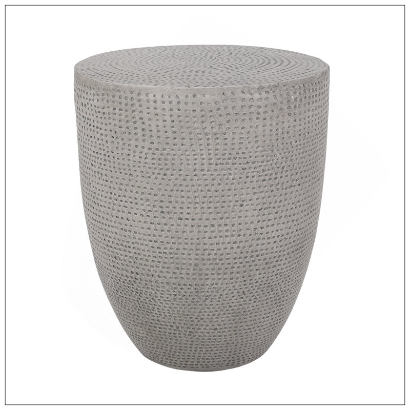 Table d'appoint d'extérieur en béton léger