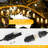 Arlmont & Co. LED Outdoor String Lights 100FT Patio Lights With 52 Shatterproof ST38 Vintage Edison Bulbs