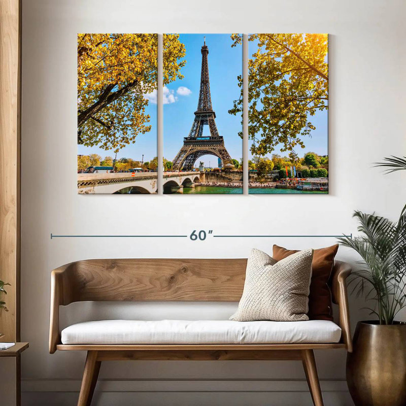 Nicci Paris Eiffel Tower In Spring, 32" H x 50" W