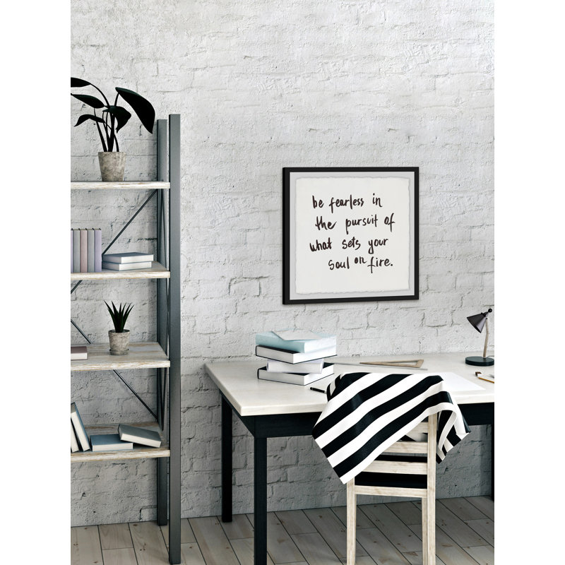 Be Fearless - Single Picture Frame Painting, 45cm H x 45cm W x 3.81cm D