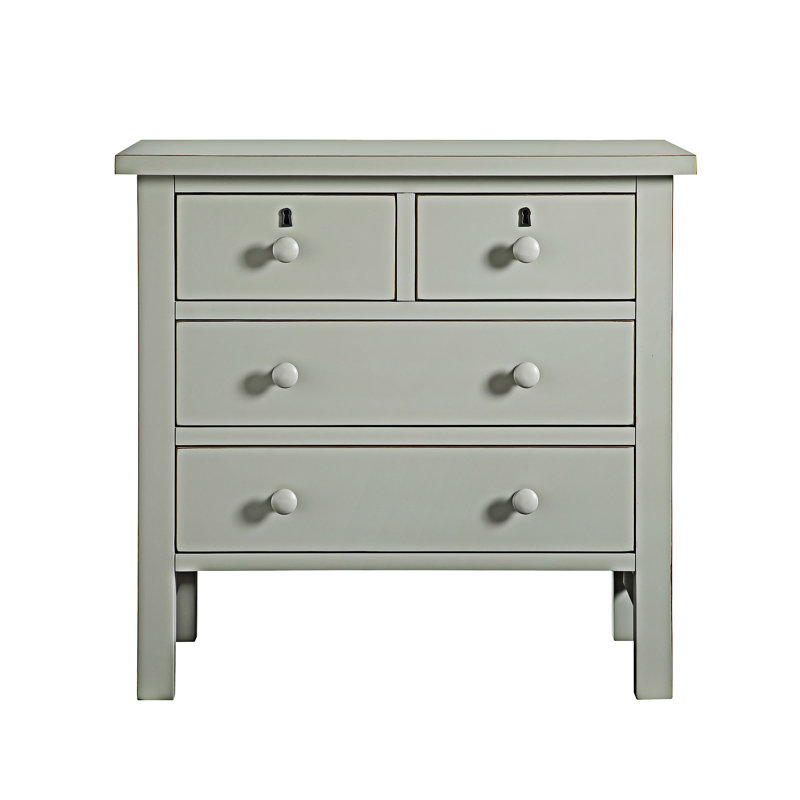 Table de chevet avec tiroir, Gris antique