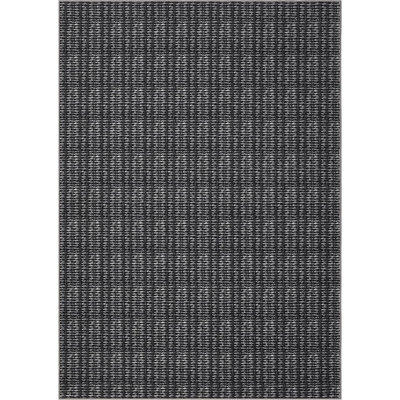2x6 Washable Modern Textured Stripe Rug Thin Non-Slip Low Pile Stain-Resistant Reinforced Edges Foldable Entryway Beige