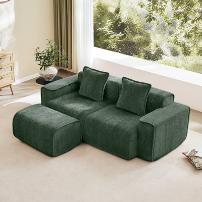 Canapé modulaire à 2 places en forme de L avec passepoil French Edge