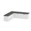 Banc d'angle avec rangement en L Efrayim