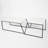 Linn Coffee Table Modern Rectangular Nesting Coffee Table Set with Metal Frame-1660404733