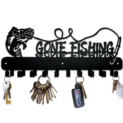 Porte-clés en forme de poisson, rangement mural fantaisiste, décor bord de mer