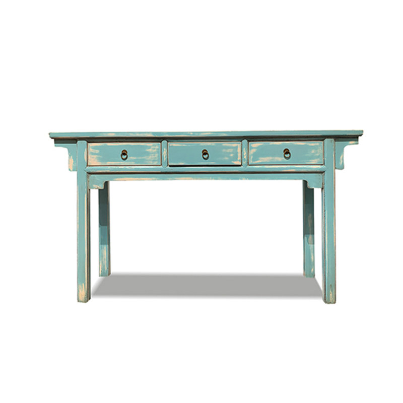 3 Drawers Console Table-Cyan