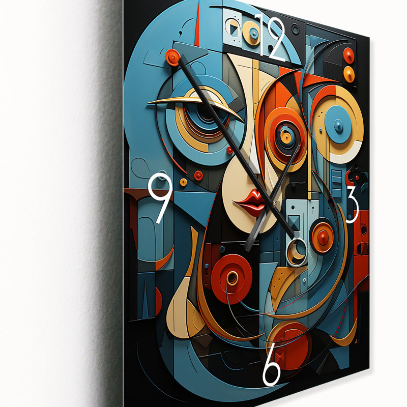 Costante - Horloge murale cubisme moderne, Grand