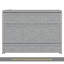 Grand lit escamotable avec grands tiroirs et port USB, gris brossé-1033931926