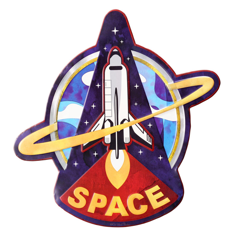 Décoration murale fusée spatiale