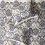 Courtepointe avec coussins, bleu marine / brun clair, double / grand. Mise à jour du motif cachemire, 100% microfibre. Revers doux. 2 taies décoratives, 3 coussins décoratifs. Courtepointe 6 pièces bleu marine / brun clair lavable à la machine
