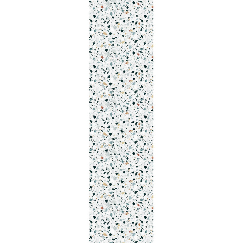 Avilynn Terrazo Black/Beige/Yellow Indoor/Outdoor Rug, Runner 66 x 250cm