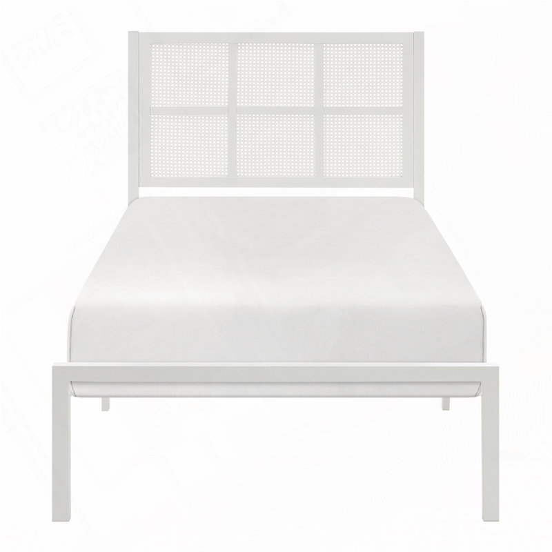 Lit plateforme simple en métal