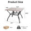 Table de salle à manger de patio 37,8 po avec trou pour parasol