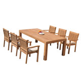 Canberra Outdoor 11 - Piece Teak Dining Set