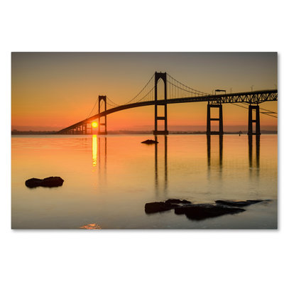 Cliffton 'Newport Morning' Photographic Print on Wrapped Canvas