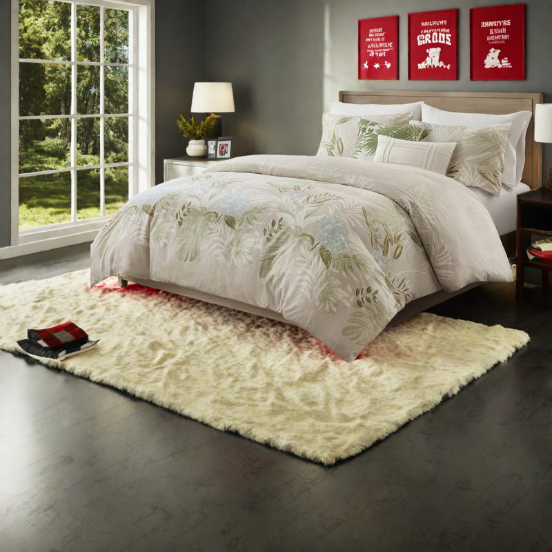Ensembles de literie en coton luxueux, style côtier douillet, usage domestique