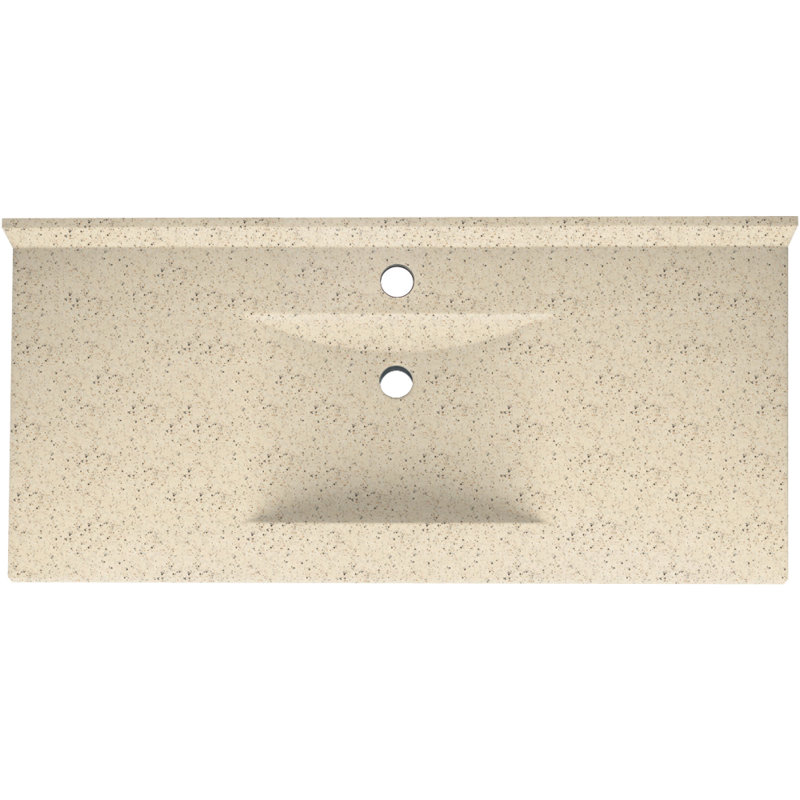 43'' Single Bathroom Vanity Top with Sink, Tahiti Desert