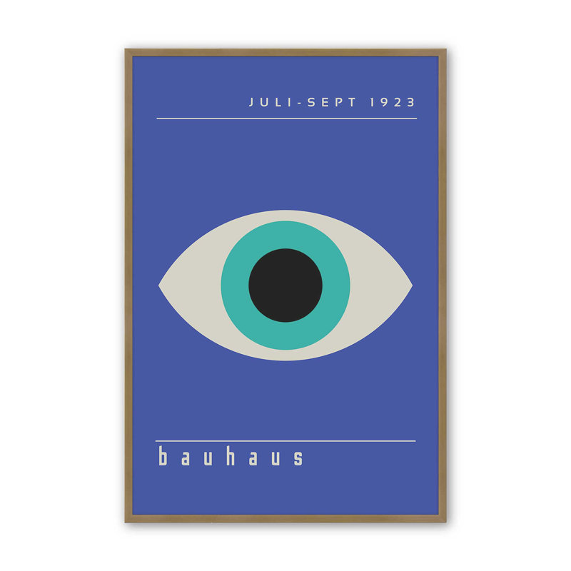 Imprimé The Bauhaus, Or brossé, H 21,25 po x l 17,25 po