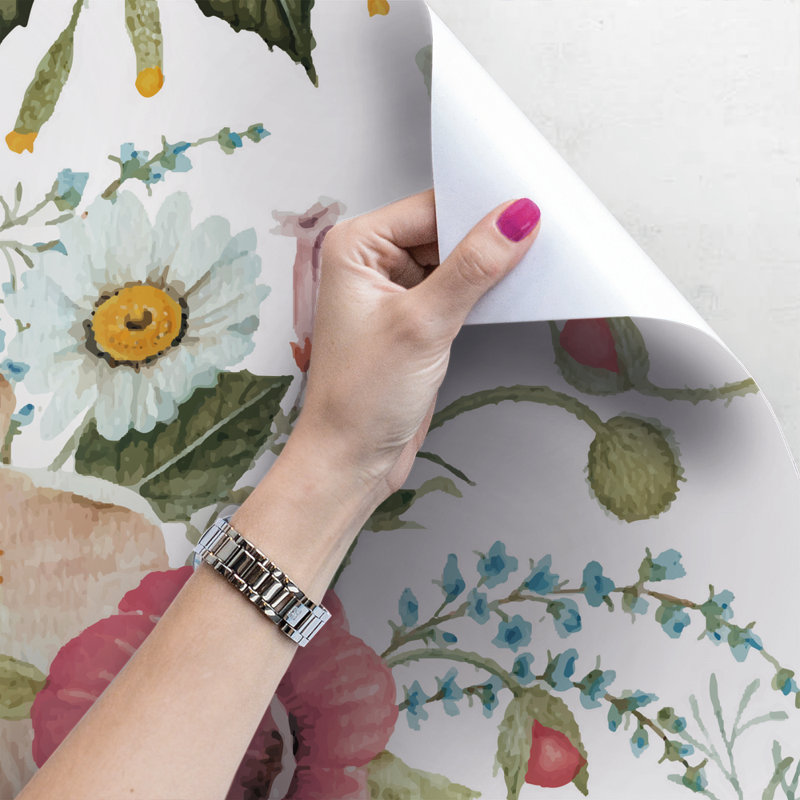 Newhaven Flowers Botanical Bouquetwork Wallpaper, 312 x 219cm