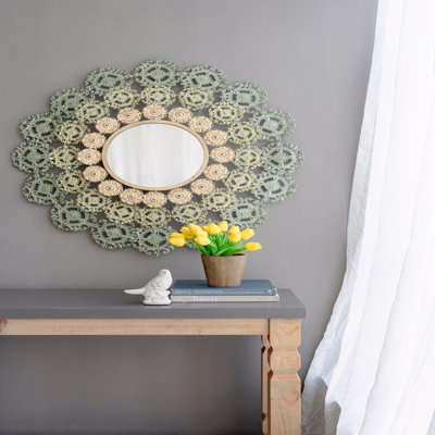 Miroir médaillon D38 x 3,5 po Mcguire