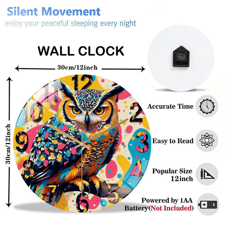 Horloge murale 12 po