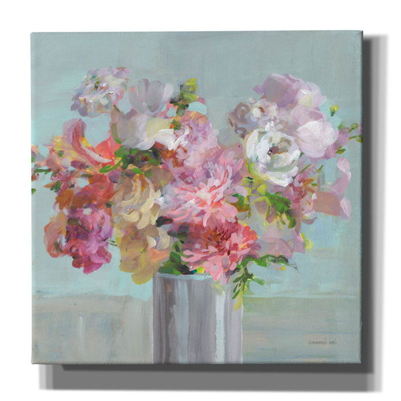 «Spring Beauties» par Danhui Nai, art mural sur toile, H 26 po x l 26 po