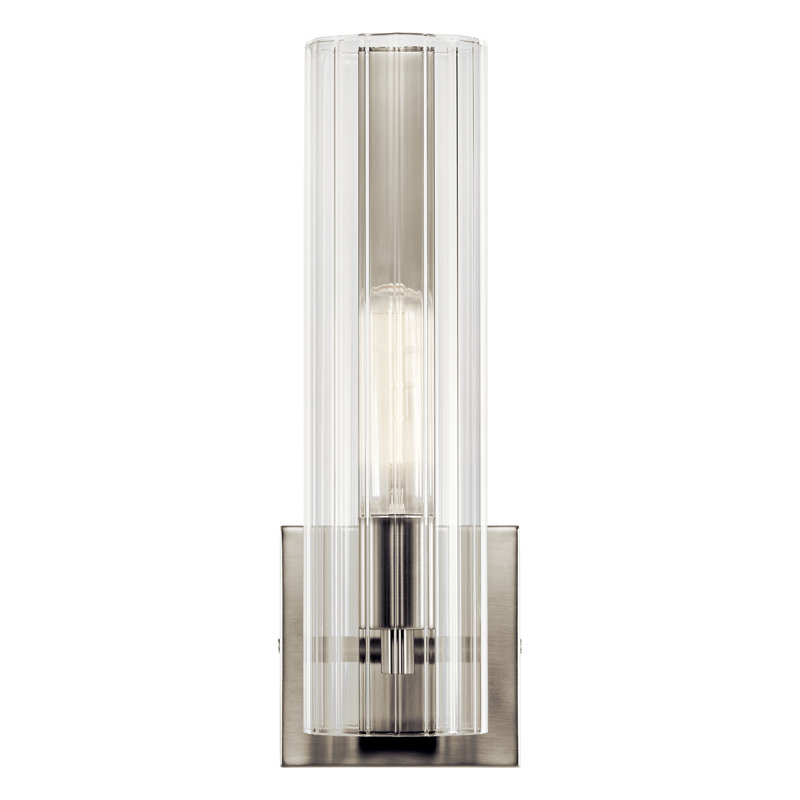Tonju Steel Armed Sconce, Nickel