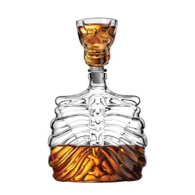 Skeleton Decanter With Shot Glass Topper