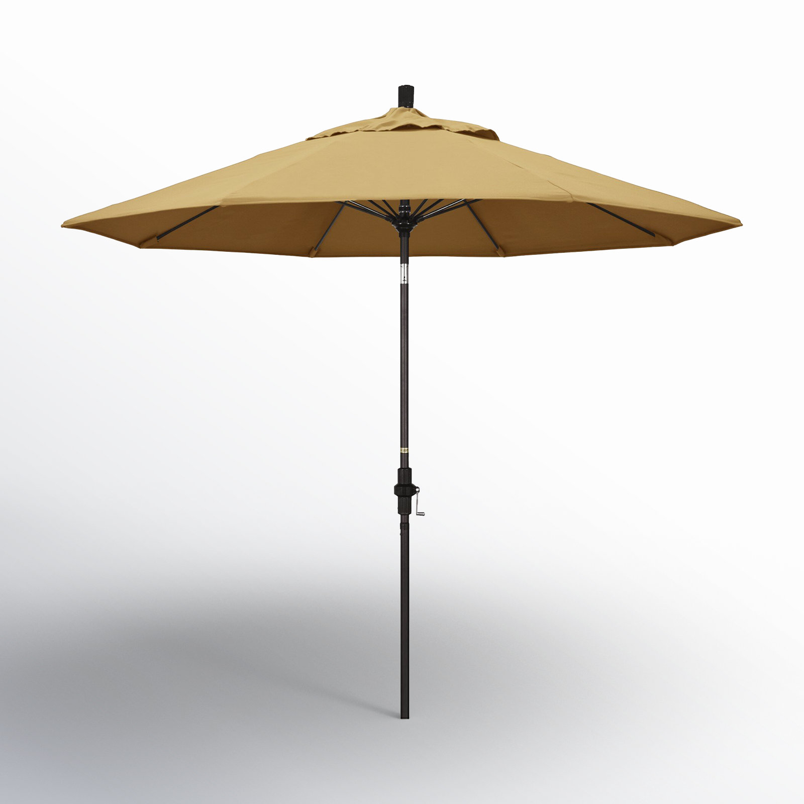 Roverta 9' Market Sunbrella® Umbrella, Canvas Wheat Sunbrella® Canvas, Brown