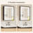 Kassady Recessed & Surface LED Lighted Bathroom Medicine Cabinet, 3-Color, 2 Outlets, Defog Mirror-23864941-31061375