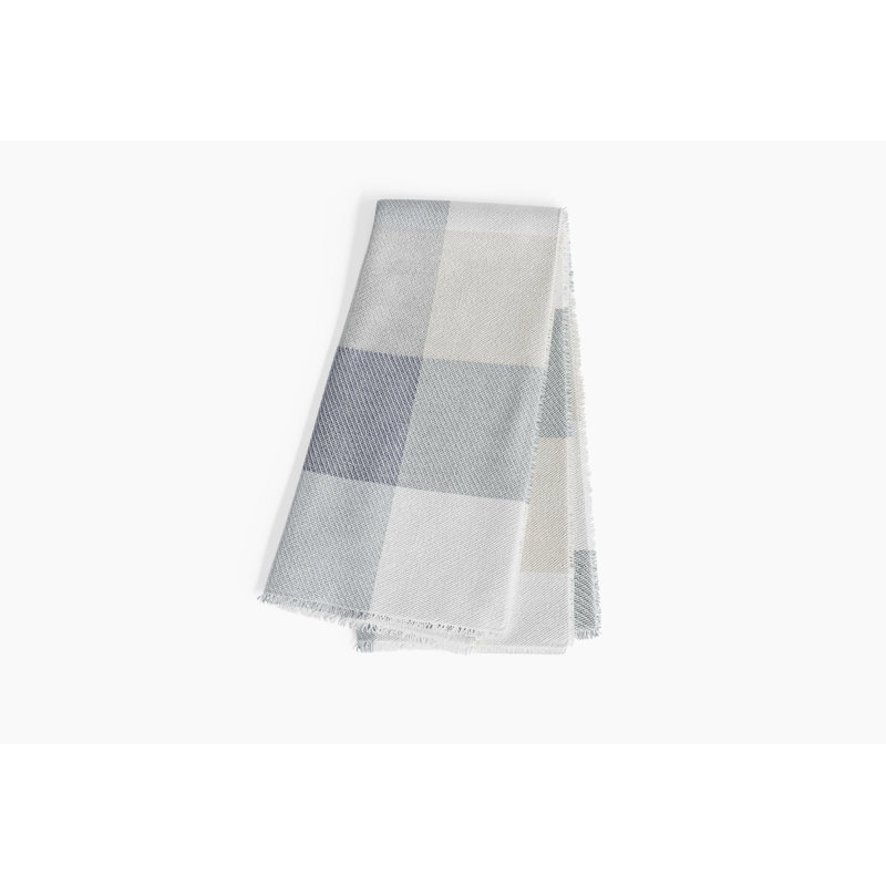 Jeté d'extérieur Bug Shield, L 50 po x L 60 po, Tissu écossais gris pierre