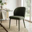 Modern 39" Round Glass Dining Table Set With 4 Upholstered Dining Chairs-1237895765
