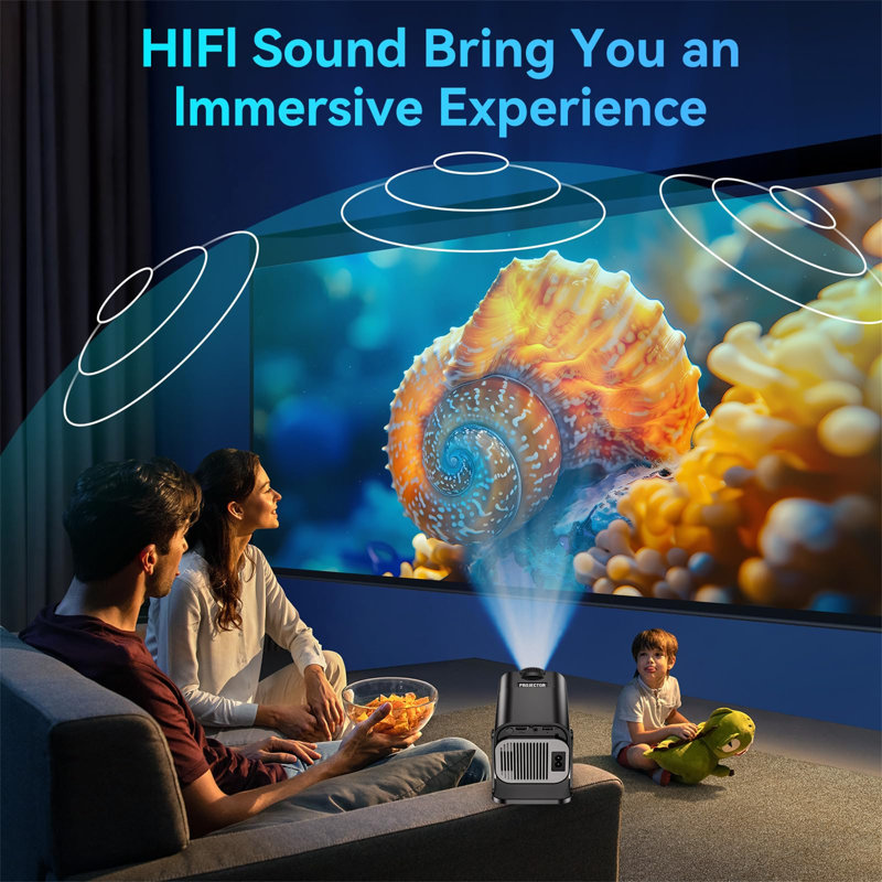 Luch Home Theatre Projector Portable Projector