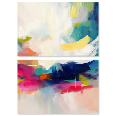«Riot of III», ensemble de 2 reproductions d'art sur toile par Art Remedy