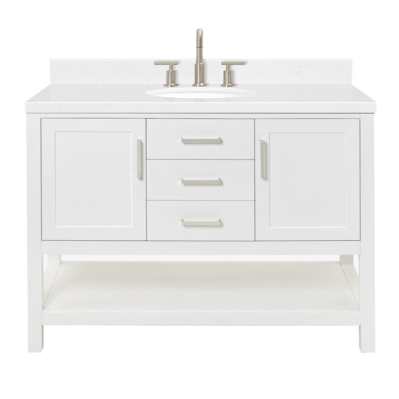 Bayhill Single Vanity, White, 54"