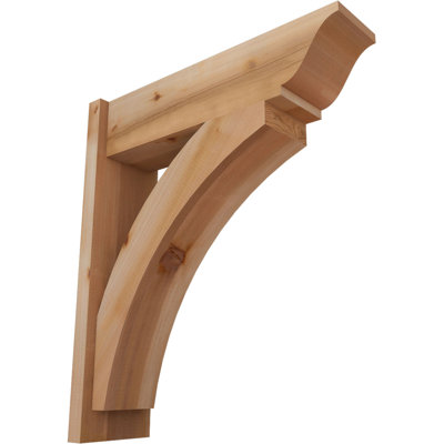 7 1/2"W x 26"D x 30"H Thorton Smooth Traditional Outlooker, Western Red Cedar