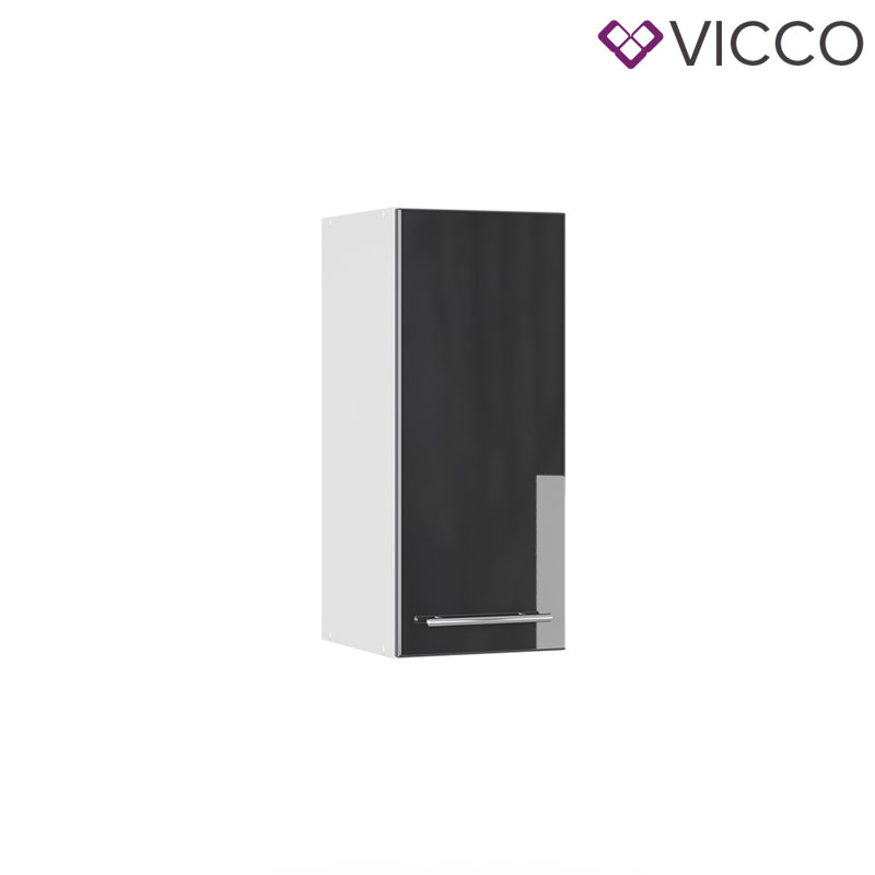 Balzer Glossy Wall Unit, Anthracite/White