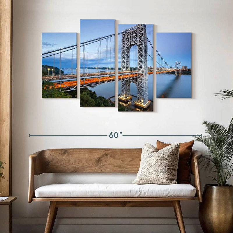 Lilie NY George Washington Bridge, 32" H x 52" W