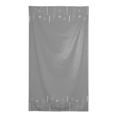 Rectangular Floral Polyester Tablecloth