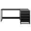 Bureau d'ordinateur en L 59 pouces avec tiroirs et tablettes de rangement (sans la chaise)-8353771