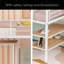 Lit mezzanine simple en métal avec bureau et tablettes-1182120870