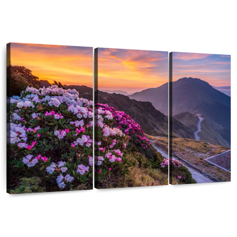 Lever de soleil au parc national Alvord Taroko, H 24 po x l 38 po