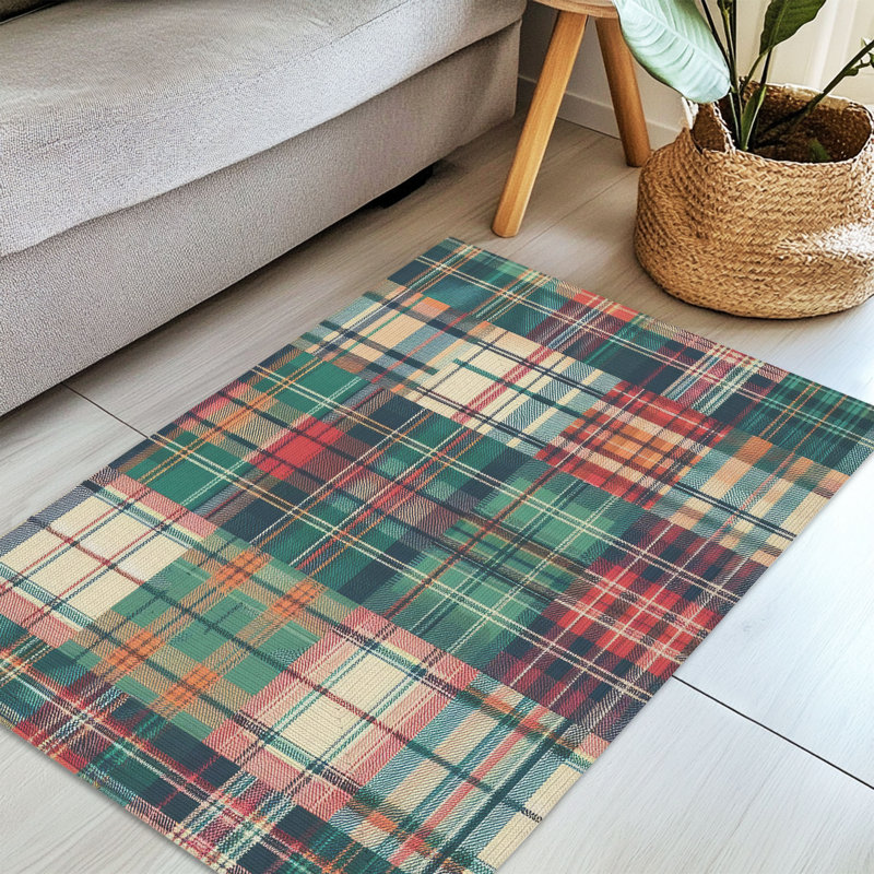 Tapis tressé Timeless Check Grids, Rectangulaire 3 pi x 5 pi