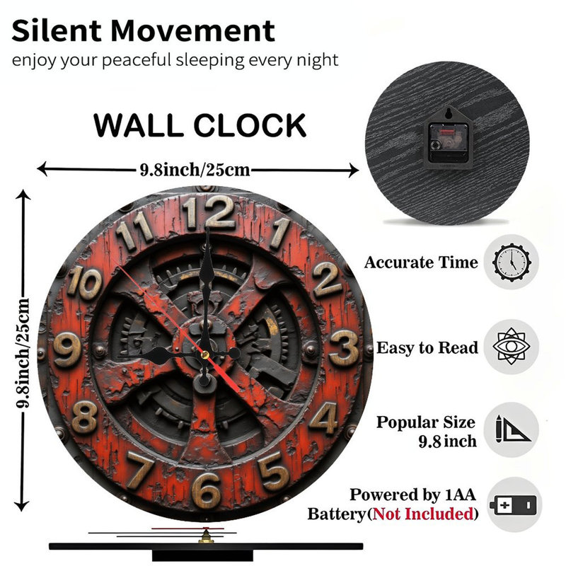 Horloge industrielle rétro