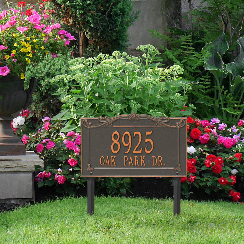 Plaque d'adresse sur 2 lignes Signature Series, Cuivre, Cuivre forgé